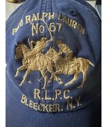 VTG Polo Ralph Lauren Bleecker NY Strapback Hat Cap Equestrian Jumper Te... - $96.74