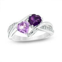 Enchanted Disney Heart-Shaped Diamond Engagement Ring,925 Silver Valentine Ring  - £79.38 GBP