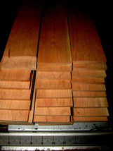 Ten (10) Thin, Kiln Dried, Sanded Cherry 12 X 4 X 1/8&quot; Lumber Wood - £27.55 GBP