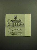 1958 Union-National Parma Furniture Advertisement - Table and Chairs - £14.78 GBP