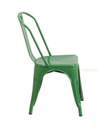 Tolix Green Metal Stacking Dining Chair Commercial Quality 1-4 Unit Disc... - $168.27 CAD+