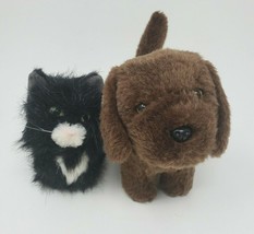 2 American Girl Doll Pets Chocolate Chip Dog &amp; Licorice Cat Stuffed Animal Plush - £18.98 GBP