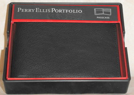Perry Ellis Portfolio Black Bifold Mens Wallet #964511/08 MSRP$40 - £21.41 GBP