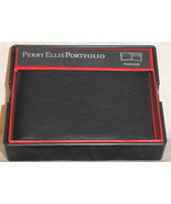 Perry Ellis Portfolio Black Bifold Mens Wallet #964511/08 MSRP$40 - £21.18 GBP