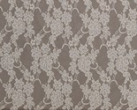 Lace Ivory Floral 60&quot; Wide Polyester Blend Fabric by the Yard D166.29 - $8.99