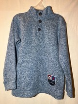 Garanimals Boys SZ 8 Gray/Blue Pullover Long Sleeve Sweater Explorer E51 - £11.47 GBP