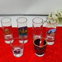 6X VTG Lot Souvenir Travel Shot Glasses: Texas Corpus Christi (2) Dallas... - $14.98
