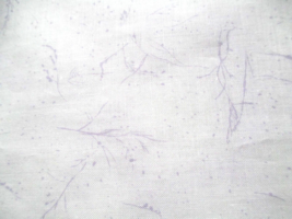 Fabric Concord Faint Purple Stems &amp; Branches on White to Quilt  18&quot; x 22&quot; $3.50 - £2.79 GBP