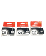 New (Lot of 3) Sealed Genuine Canon 226 Black Ink Cartridge CLI-226BK - $23.37 CAD