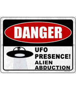 Danger UFO Presence Alien Abduction Parking Sign 9 X 12 - €21,87 EUR