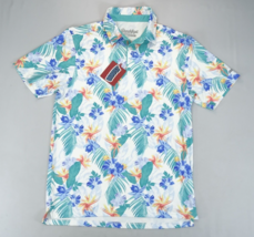 New Breakfast Balls RSVLTS Polo Golf Shirt Sz M Birdies Paradise Floral ... - $33.20