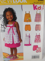 Simplicity New Look Child's Kids Pattern 0144 Size A (1/2-4) Uncut Facctory Fold - £3.88 GBP