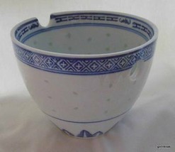 Blue &amp; White Ceramic Bowl Dragon  China 4.5&quot; x 5&quot; Diameter At the Top - £11.87 GBP