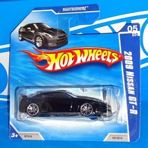 Hot Wheels 2010 Short Card Nightburnerz #101 2009 Nissan GT-R Black w/ J5s - $20.00