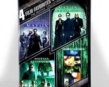 The Matrix 4-Film Collection (4-Disc DVD, 1999-2003, Widescreen)  Keanu ... - £7.56 GBP