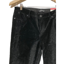 Talbots Flawless Five Pocket Ankle Pants Women&#39;s 8 Black Shimmer Corduro... - $33.65