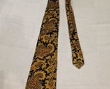 Gap Premium necktie TIE -  Gold and Blue Paisley 100% silk made in Italy - $7.92