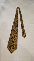 Gap Premium necktie TIE -  Gold and Blue Paisley 100% silk made in Italy - £5.66 GBP