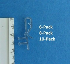 Clear Hidden Valance Clips for Faux &amp; Wood Venetian Blinds Parts 6-10 Pack - £4.97 GBP+