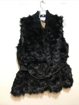 Laundry by Shelli Segal Top Coat Vest Size 2X Black With Belt - $9.40