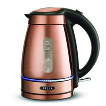 BELLA (14753) 1.7 Liter Electric Tea Kettle Copper Chrome - £59.06 GBP