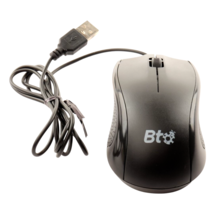 BTO M201 Ergonomic Optical Mouse USB Wired High Precision Black for Gaming Home - £8.31 GBP