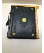 Vintage Springfield Scrap Photo Book Green Leatherette Roping 12x12&quot; USA... - $24.75