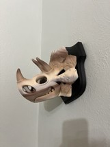 Wall Mounted Triceratops Skull 3D Print 3d Bust Hanging Art Home Decoration - £44.83 GBP