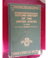 Outline-History of the United States to 1865. By John A. Krout (#3186)  - $301.60 MXN