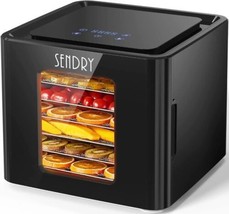 SENDRY Food Dehydrator with 6 Stainless Steel Trays, LED Touch Control Design - £94.75 GBP