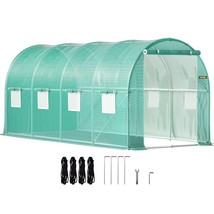 VEVOR Walk-in Tunnel Greenhouse, 15 x 7 x 7 ft Portable Plant Hot House w/ Galva - £94.00 GBP