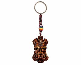 Gypsy Daze Smokes Grinning Polynesian Tiki Head 3D Figurine Keychain Multicolore - £10.86 GBP