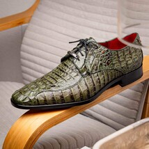 Apricena Genuine Caiman Crocodile Dress Derby's Shoes Woodgreen image 10