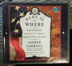 &quot;Here Is Where&quot; By Andrew Carroll Audiobook Bot Unabridged Cd New - £15.72 GBP