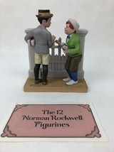 Norman Rockwell THE RIVALS Bisque Porcelain Figurine c.1980  - DANBURY MINT - £7.97 GBP