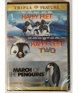 NEW Sealed Happy Feet 1 and 2 March Of The Penguins Triple Feature DVD - £22.51 GBP
