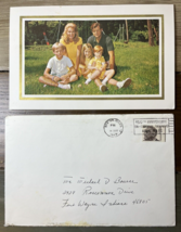 1969 Edward Ted Kennedy Family Holiday Greetings Card w Original Envelop... - £31.49 GBP