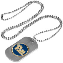Pitt Panthers Dog Tag with a embedded collegiate medallion - $15.00
