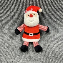 Carter&#39;s Christmas Santa Claus 9&quot; Plush Red Striped Hat Lovey Stuffed Toy - £8.99 GBP