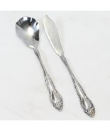 Oneida Malmaison Butter Knife + Sugar Shell Spoon Northland Stainless Lo... - $125.61 MXN
