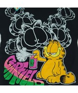 1978 GARFIELD Double sided Spray Paint Black T-Shirt One Size Kids NEW V... - $1,107.06 MXN