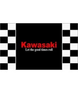 Kawasaki Black Racing Flag - 3x5 Ft - £19.66 GBP