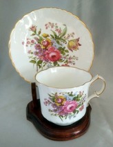 OAKLEY CHINA Fine Bone China (England) Floral Bouquet Tea Cup &amp; Saucer Set - $19.50