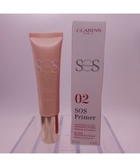 Clarins SOS Face Primer Base 02 PEACH Blurs Imperfections 1oz - $14.84