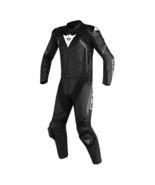 DAINESE Assen Race 2 Piece LEATHER SUIT MOTORBIKE / MOTORCYCLE Black  - $479.99