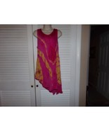 Sunflower tie dye gauze sundress Free Size boho retro hippie - $17.26 CAD