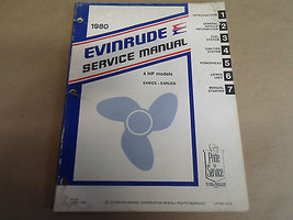 1980 Evinrude Service Repair Shop Manual 4 HP E4WCS - E4RLCS OEM Boat - £7.90 GBP