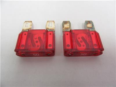 Buy 1 Get 1 Free LITTELFUSE MAXI 50 Amp Red Glow Blade Fuse 32VDC - $6.00