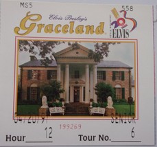 Graceland Tennessee Guided Tour Used Ticket Card 2019 - £1.58 GBP