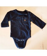 Baby Gap 3-6 mo Boys One Piece Snap Bodysuit Navy Brannan&#39;s Favorites Te... - £5.86 GBP